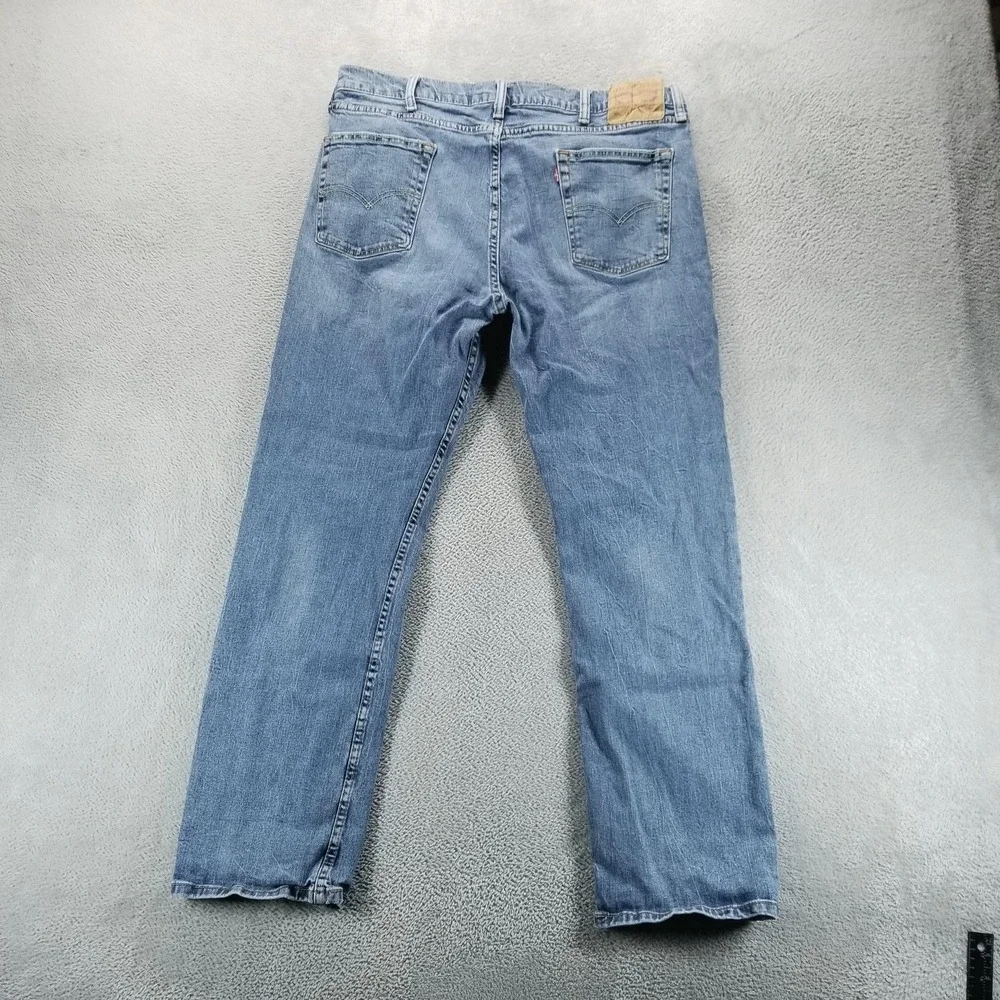 Levis 514 Jeans Mens‎ 38x32 Blue Regular Straight Medium Wash Stretch Denim